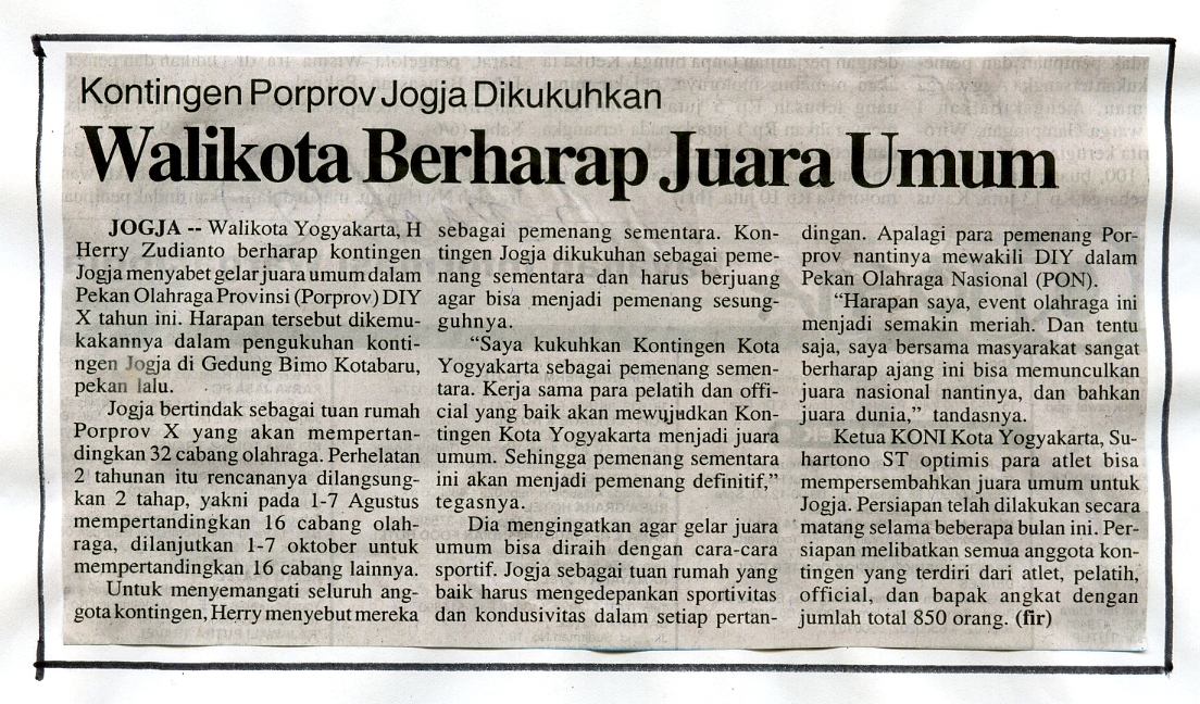 Kliping jogja terbaru